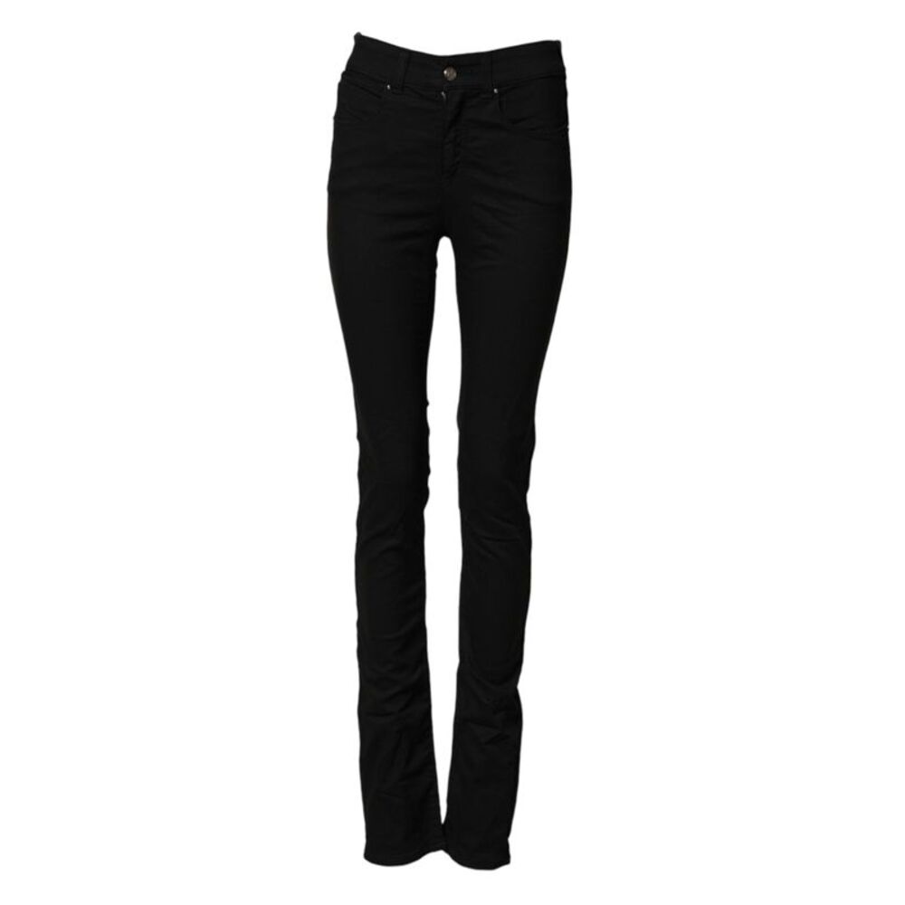 Armani Jeans Black Mid Waist Cotton Stretch Skinny Denim Women's Jeans